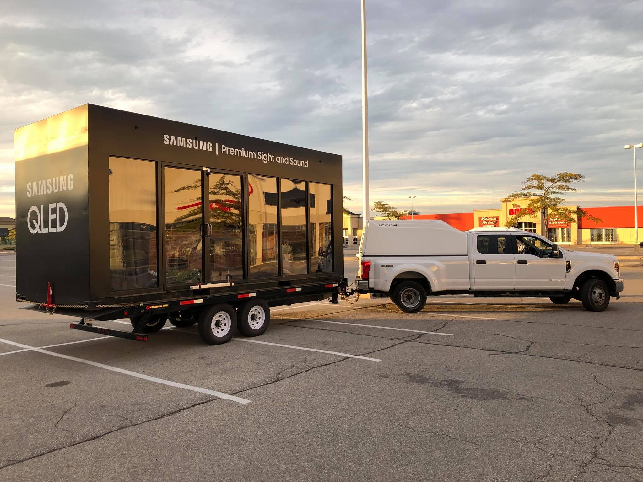 Samsung QLED pop-up activation fully built out