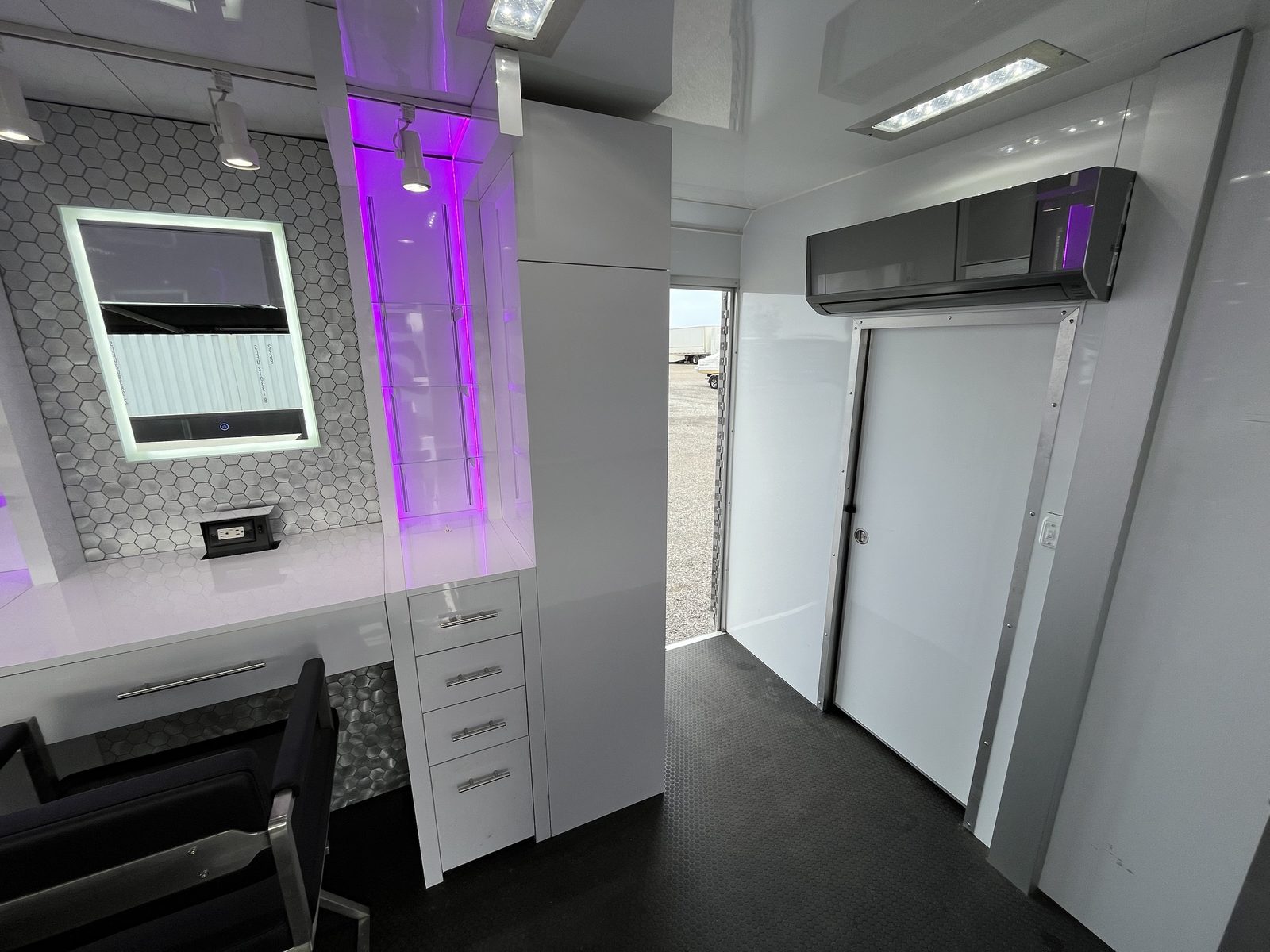 Rear hallway and amenities area