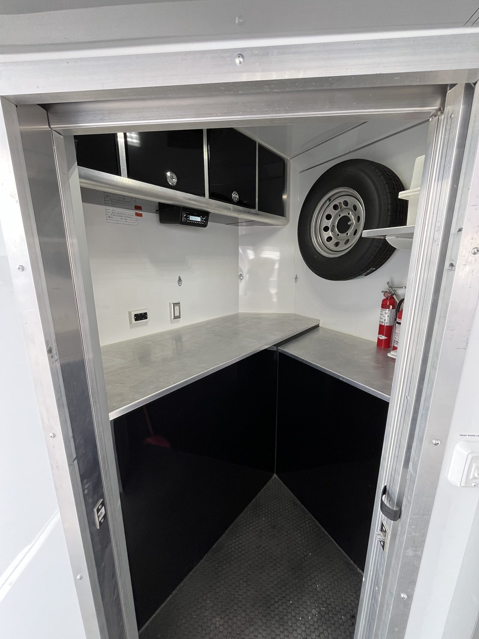 Secure exterior storage compartment